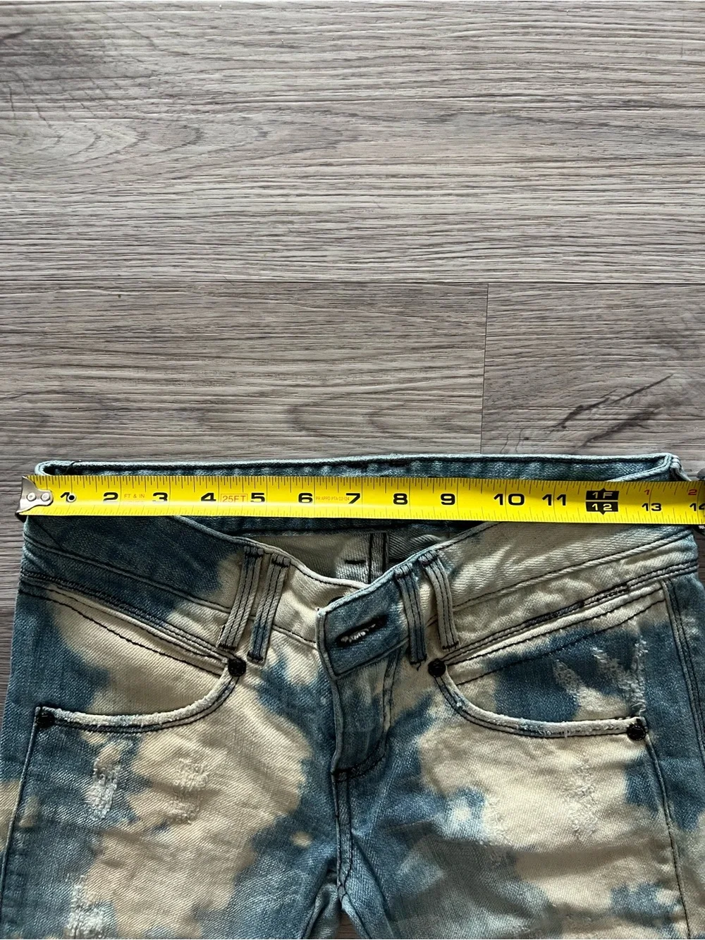 bebe Tie-Dye Ankle Crop Jeans | Size 25 | Rare
